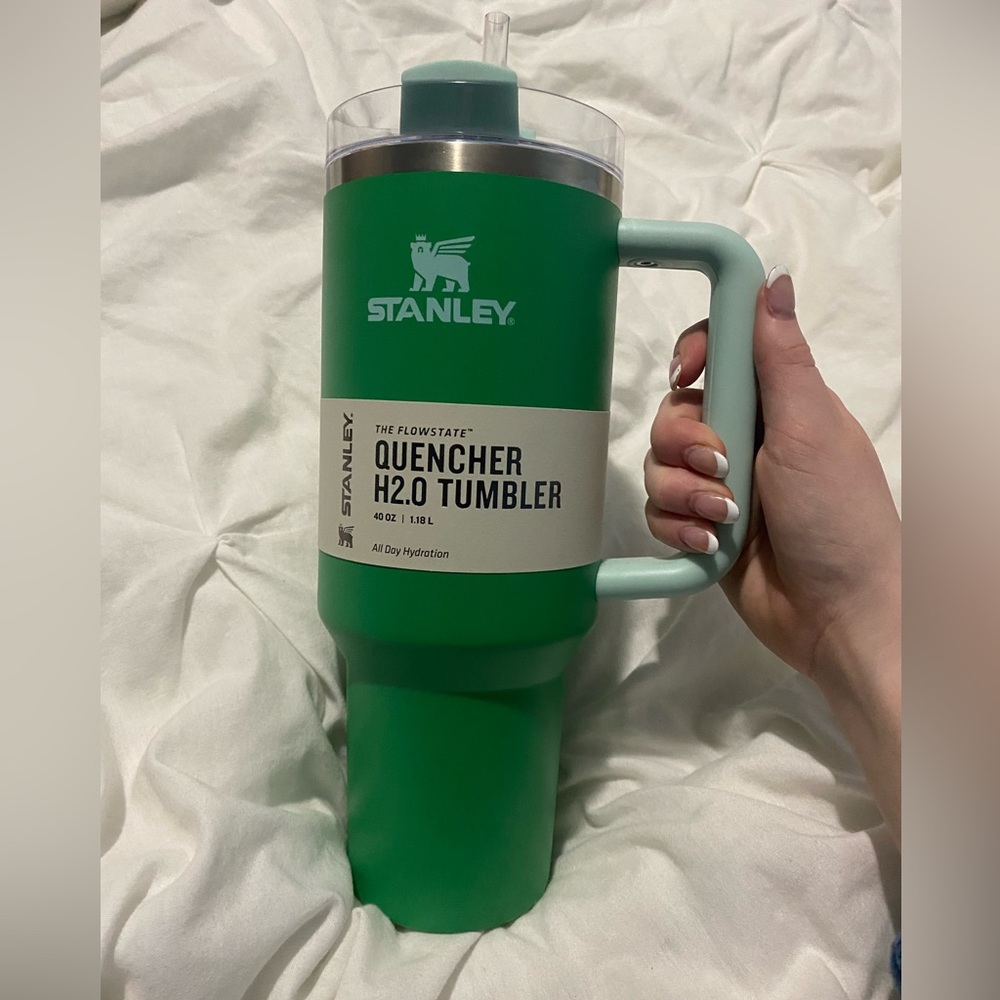 Stanley 40oz Tumbler Stainless Steel H2.0 FlowState Quencher Meadow Green